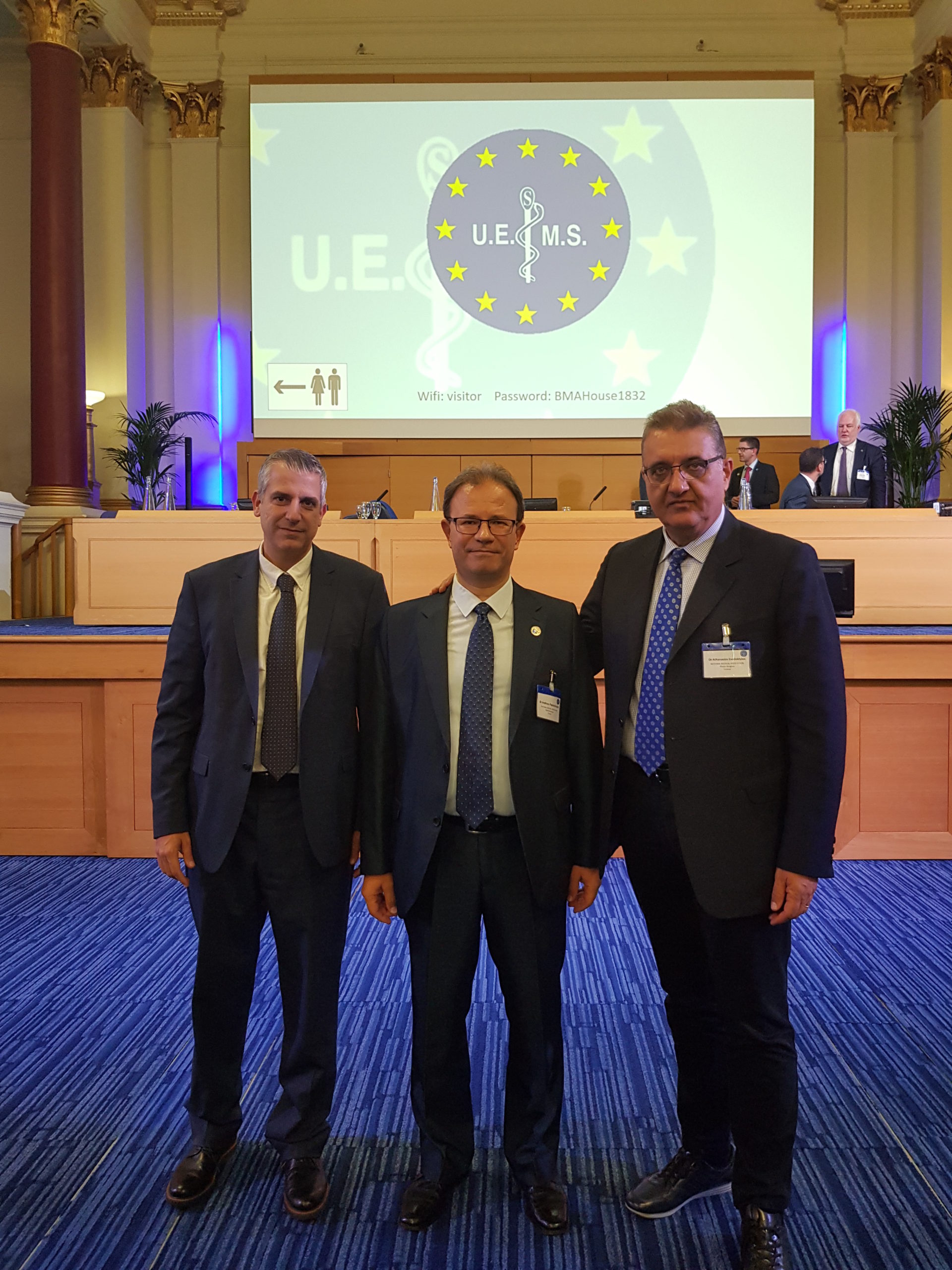 Αναφορά Εκπροσώπων Π.Ι.Σ. από τη συνεδρίαση του Συμβουλίου της UEMS (UEMS Council), Λονδίνο, Ην. Βασίλειο, 18-19/10/2019