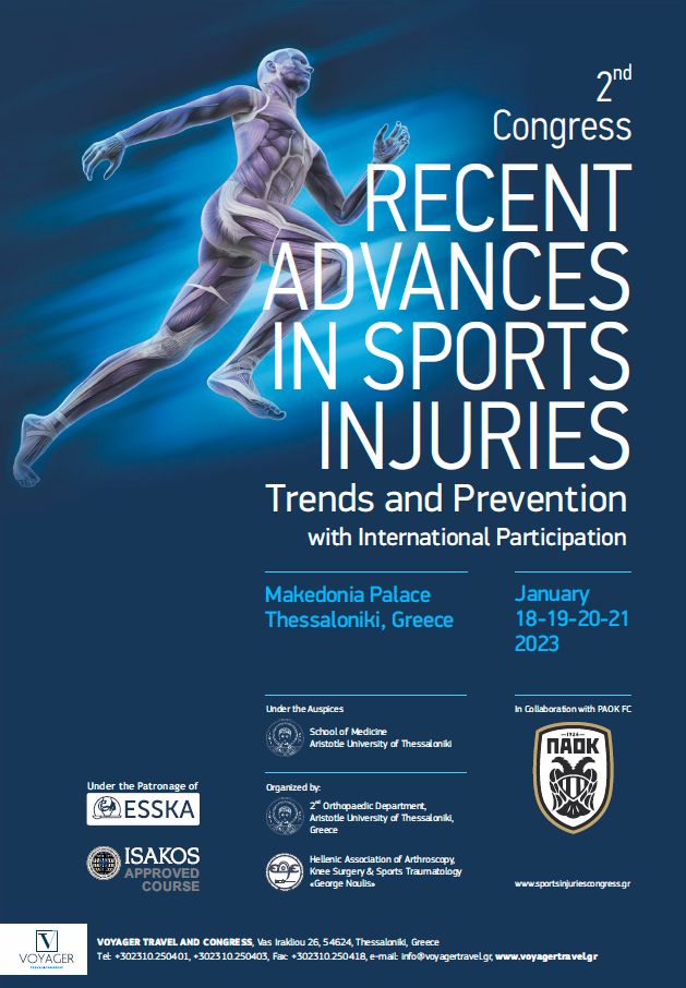 2nd Congress Recent advances in Sports Injuries Trends and Prevention
